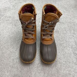 L.L. Bean Gore-Tex Vintage Duck Boots Mens 9M Brown Thinsulate Outdoor Hiking